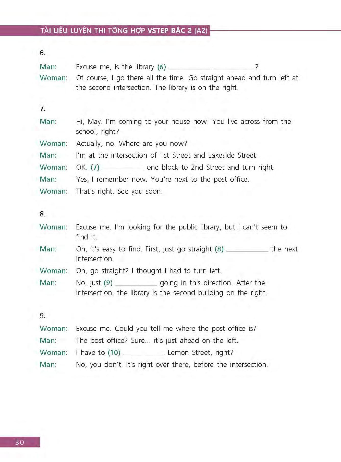 Sách Tài Liệu Luyện Thi Tổng Hợp VSTEP Bậc 2 (A2) - Khung Năng Lực Ngoại Ngữ Sáu Bậc Dùng Cho Việt Nam