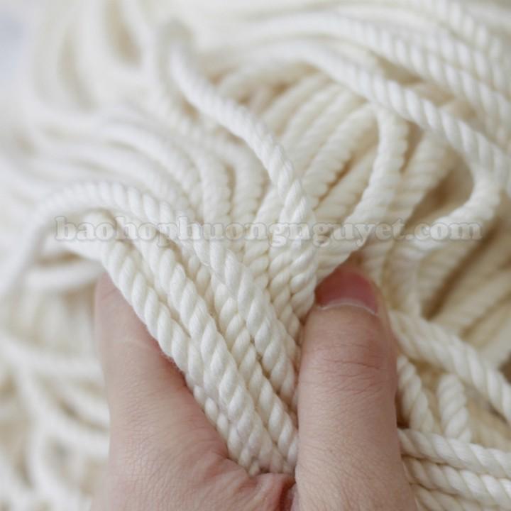 Dây thừng macrame se cotton, dây thừng trang trí