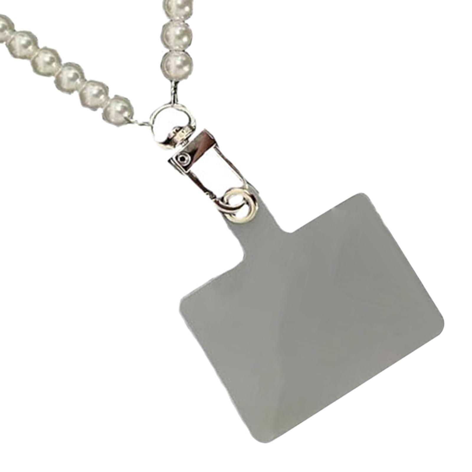 Beaded Phone Chain with Phone Gasket Cute Detachable Phone Lanyard for Women