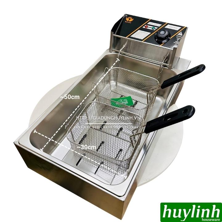 Bếp chiên nhúng đơn ngập dầu Sunny SN01S - Dung tích 12 lít - 2 rổ chiên