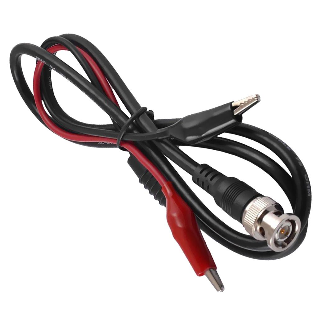 Heavy Duty Auto Test Lead 1m BNC to Banana Adapter Cable 2 Alligator Clips