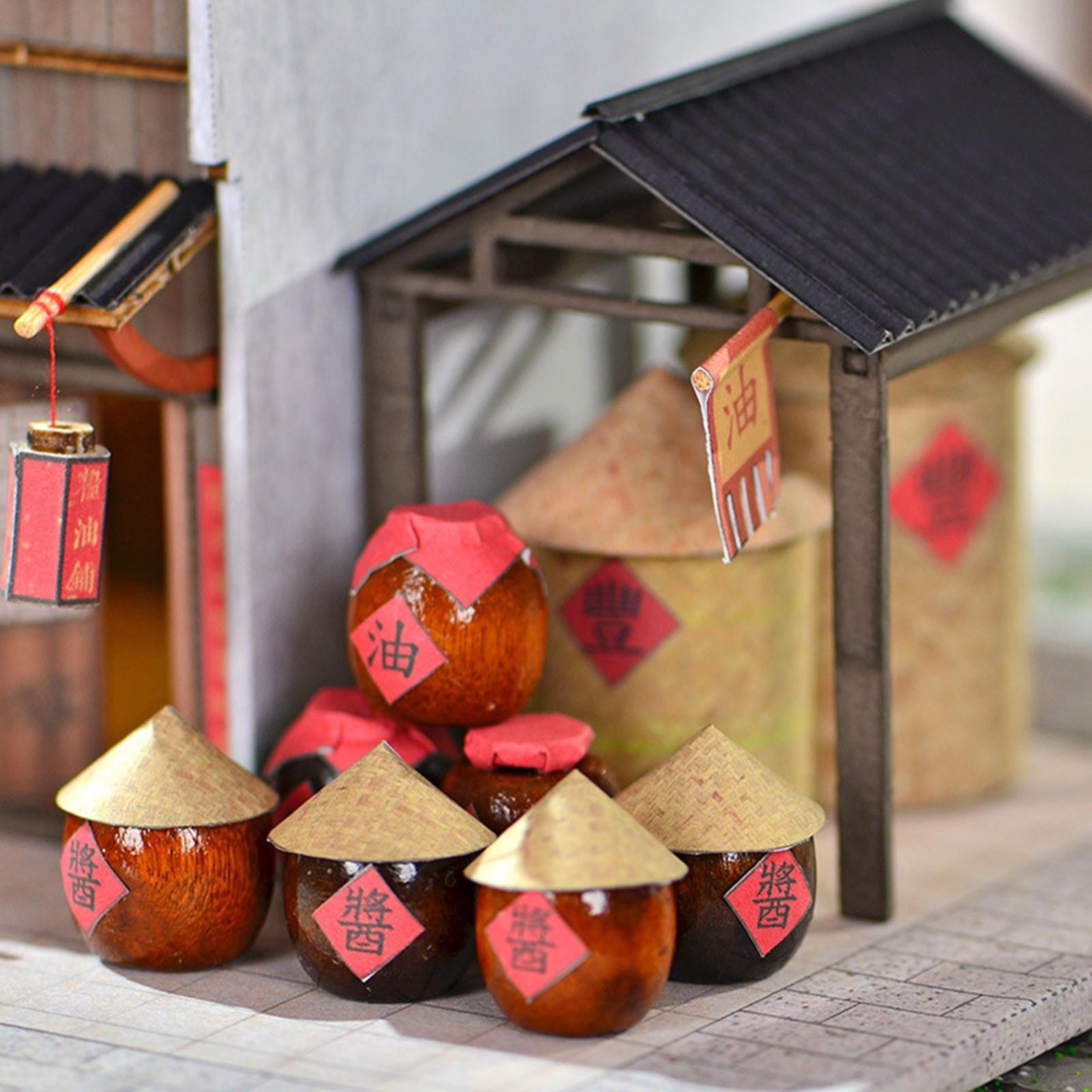 Dollhouse Miniature House Creative Toys Small House Set for Friends Lady