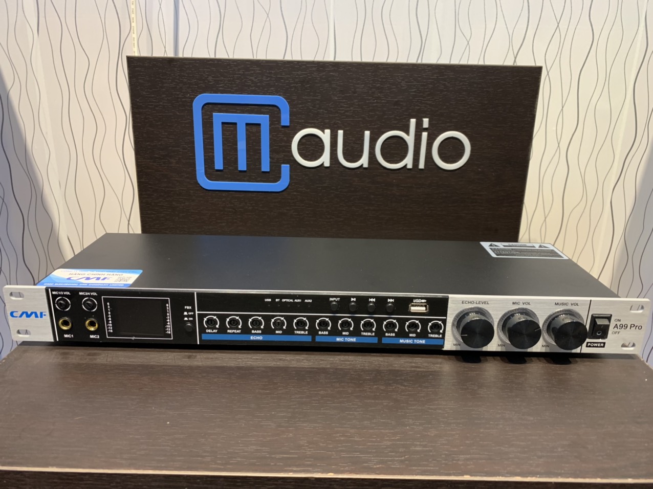 Vang cơ CMAUDIO Model A99pro hàng chính hãng nhập khẩu 2023,có điều khiển,tặng kèm jax canon