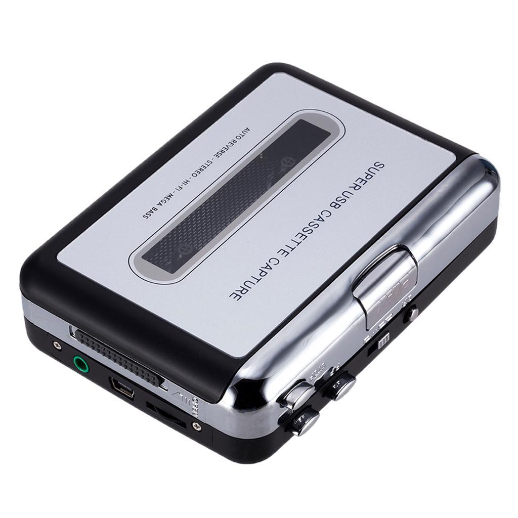 Tape to PC USB Cassette-to-MP3 Converter Capture Stereo Audio Music Player