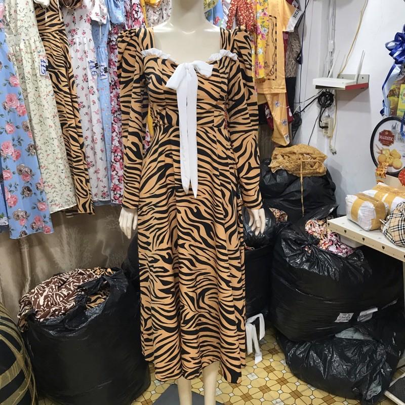 Váy thiết kế sang trọng vải lụa freesize cực đẹp - Đầm maxi Ái nhi cực rẻ siêu xinh xắn