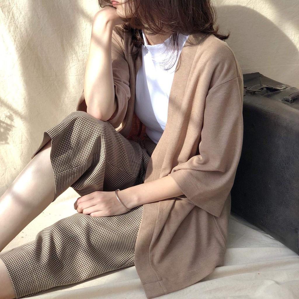 ÁO KHOÁC KIMONO LEN TĂM SIÊU TRẺ TRUNG