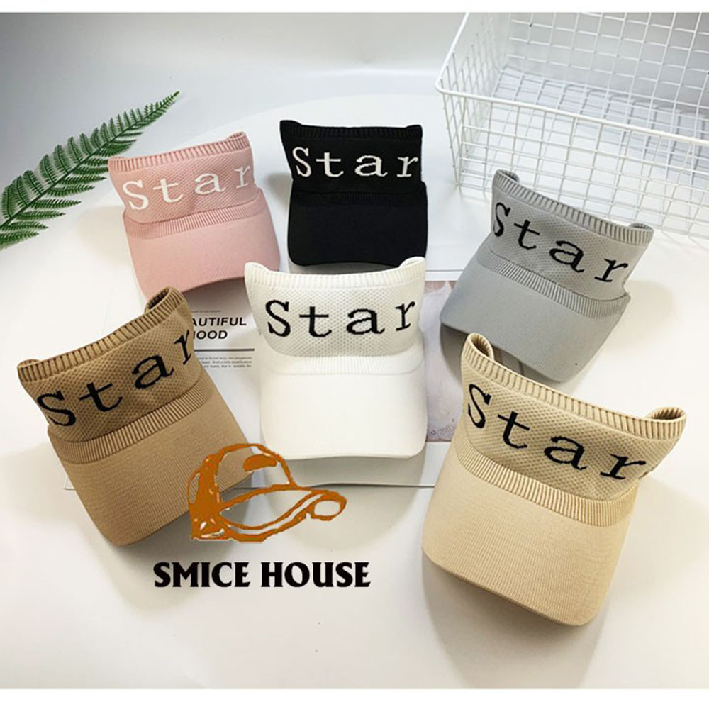 MŨ THỂ THAO NAM NỮ HỞ CHÓP CÓ CO DÃN NÓN CHỐNG NẮNG UNISEX THÊU CHỮ NHIỀU MÀU THOÁNG MÁT CÓ CO DÃN- SMICE HOUSE