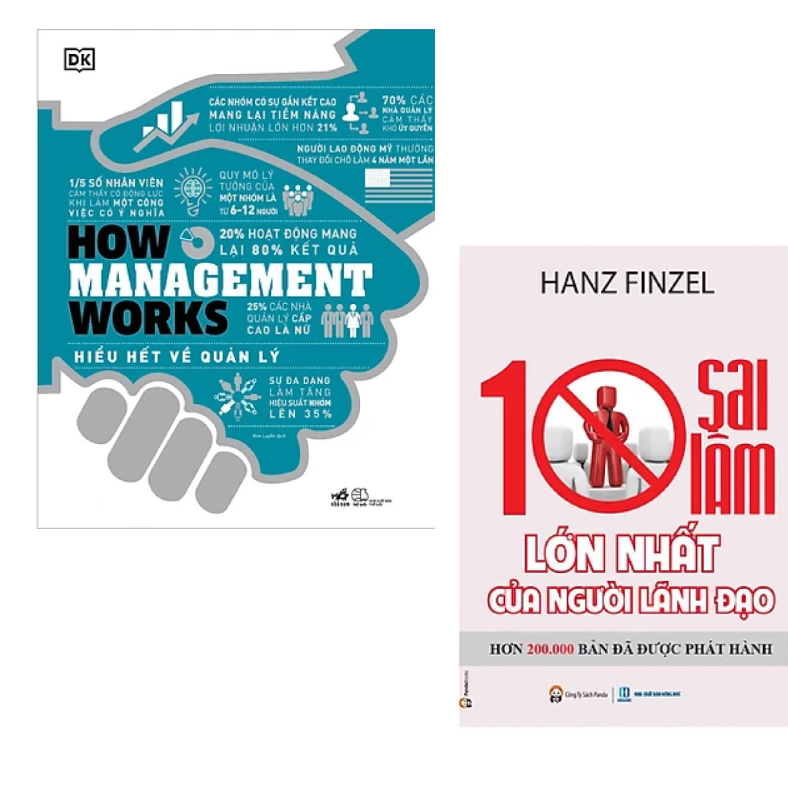 Combo 2 cuốn sách Quản Trị, Lãnh Đạo : 10 sai lầm lớn nhất của người lãnh đạo + How Management Works - Hiểu Hết Về Quản Lý