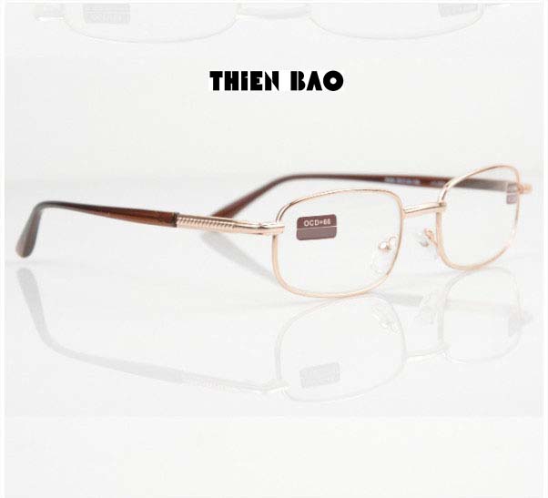 Kính lão thị, viễn thị trung niên tròng Thủy tinh chống xước KVN16  Nam nữ loại I hàng đẹp toàn viền vàng GOLD