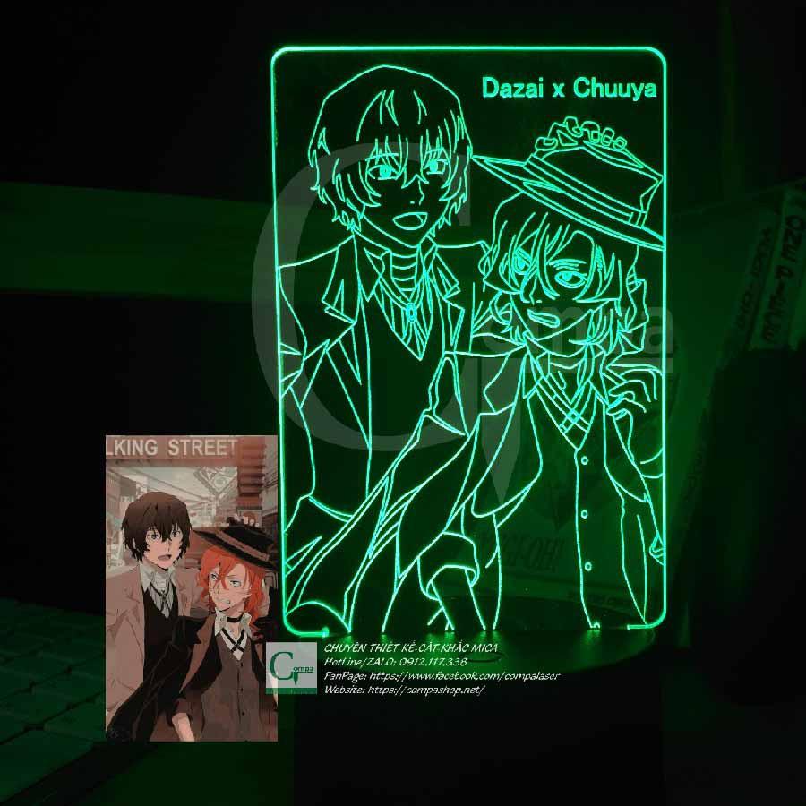 Đèn Ngủ Bungou Stray Dogs Osamu Dazai x Chuuya