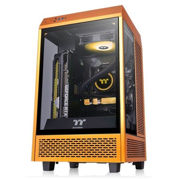 Vỏ Case Thermaltake Tower 100 TG Metallic Gold - Hàng Chính Hãng