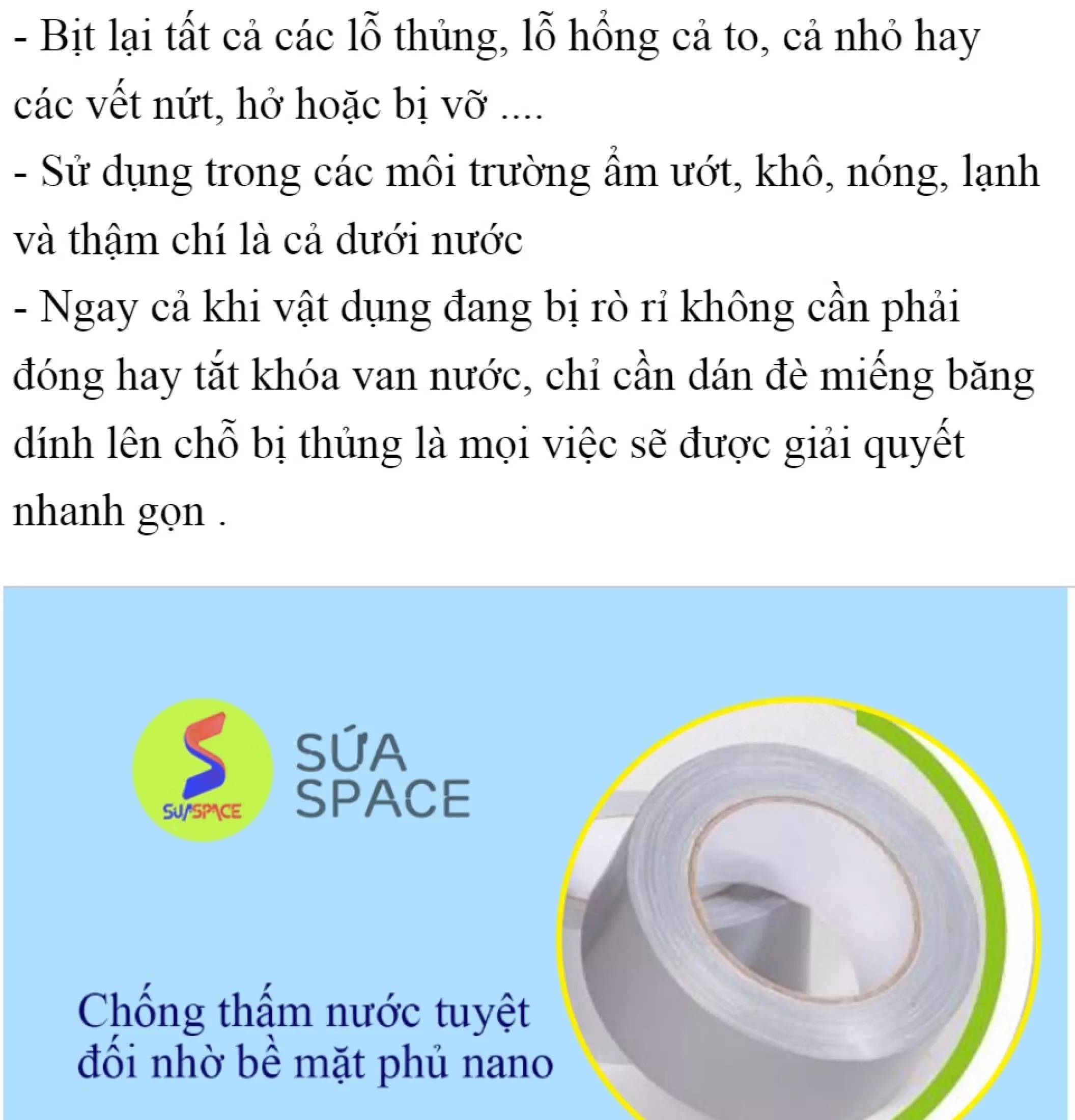Băng Keo Siêu Dính Chống Thấm Chuyên Dụng Khổ 5 - 10cm, Chống Thấm, Chống Dột, Chịu Nhiệt Tiện Dụng