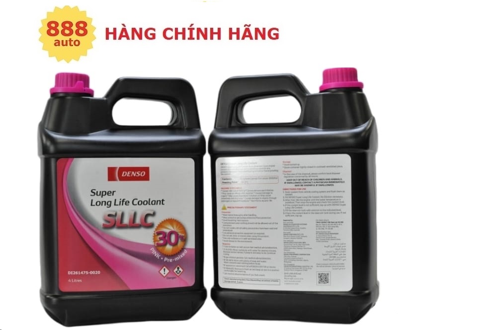 Nước làm mát động cơ DENSO, 4 lít, cho tất cả các hãng xe