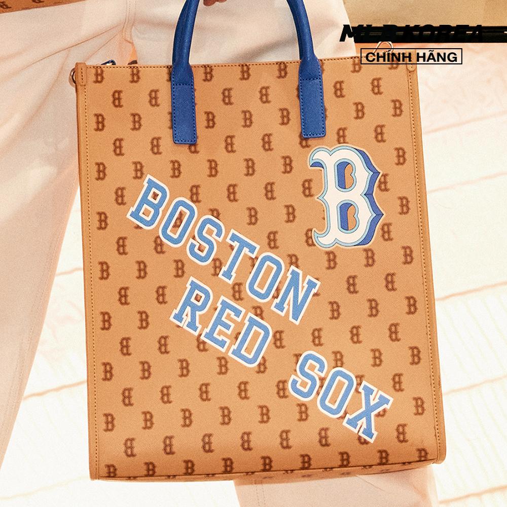 MLB - Túi tote unisex chữ nhật Monotive Coated Canvas Vertical 3AORM053N