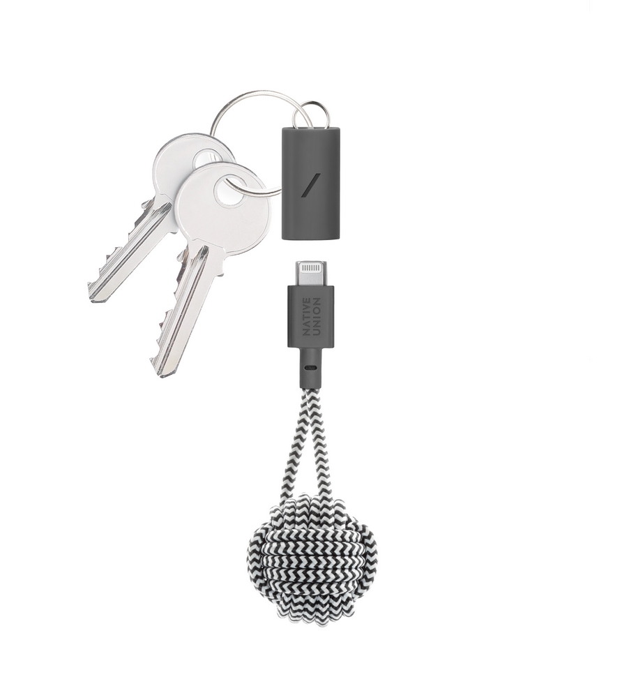 Dây Cáp Sạc Native Union KEY CABLE - KV - C to Li.ght.ni. ng Thiết kế giảm căng O-Flex tại khớp nối giúp giảm nếp gập gấp 2 lần so với loại thông thường - Hàng chính hãng