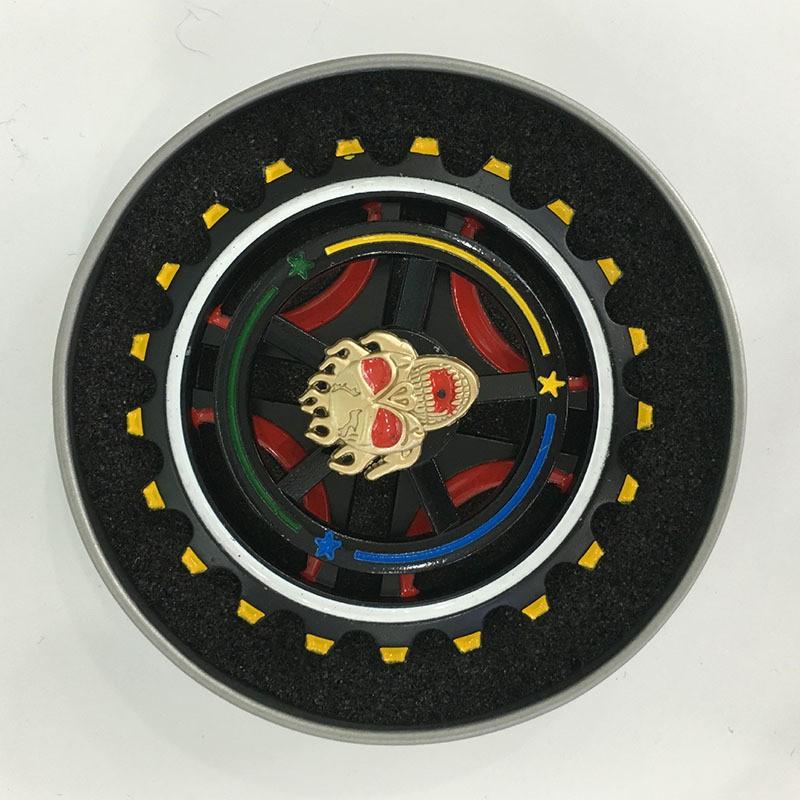 SPINNER Con quay HÌNH ĐẦU LÂU thép 2 tầng 2 chế độ quay kép