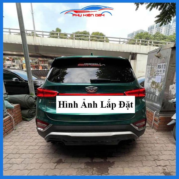Ốp tay cốp sau có đèn led Santafe 2019-2020-2021 ánh sáng đỏ trang trí xe