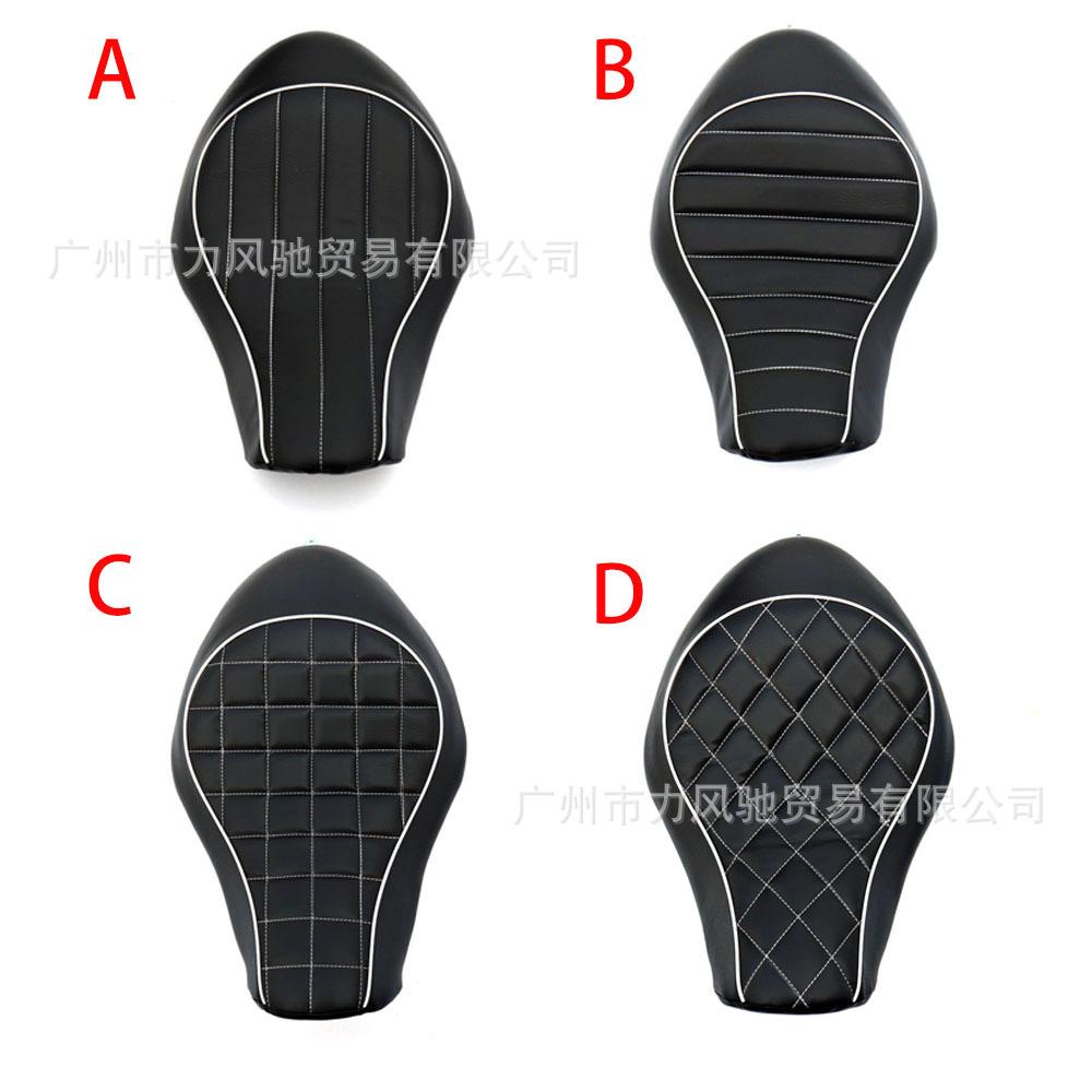 Phong cách mới nhất phù hợp với Harley 883 XL1200 X48 đệm trước sửa đổi túi ghế đôi kim cương vuông thanh ngang thanh dọc
