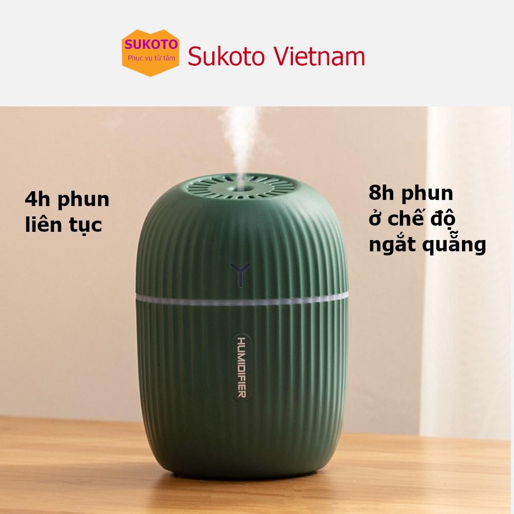 Đèn xông tinh dầu phun sương cao cấp Q8 - Máy khuếch tán mini phòng ngủ, xe ô tô