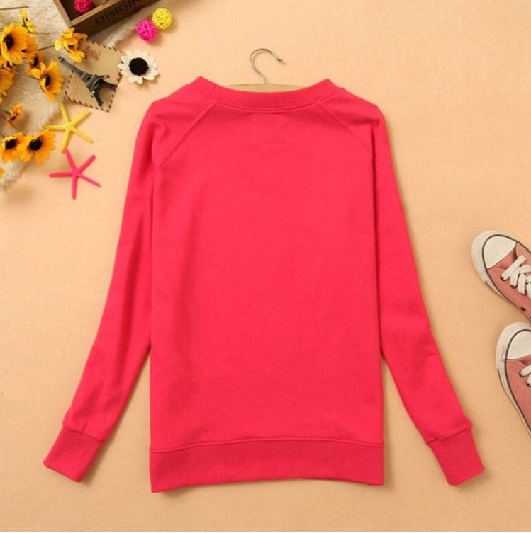 Áo dài tay nữ thu đông in chữ mã 001