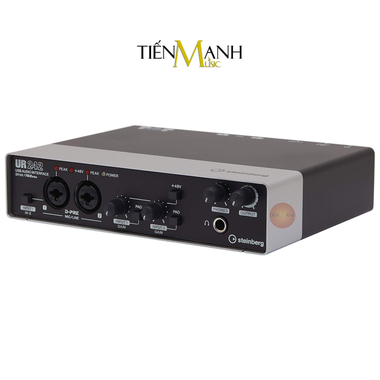 Soundcard Steinberg UR242 - Sound Card Bộ Thu Âm Thanh và Livestream Audio Interface Hàng Chính Hãng - Kèm Móng Gẩy DreamMaker