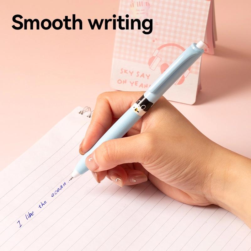 Bút Gel Khô Nhanh 0.5 mm - Deli EG07C-BK - Mực Đen (Màu Thân Bút Giao Ngẫu Nhiên)