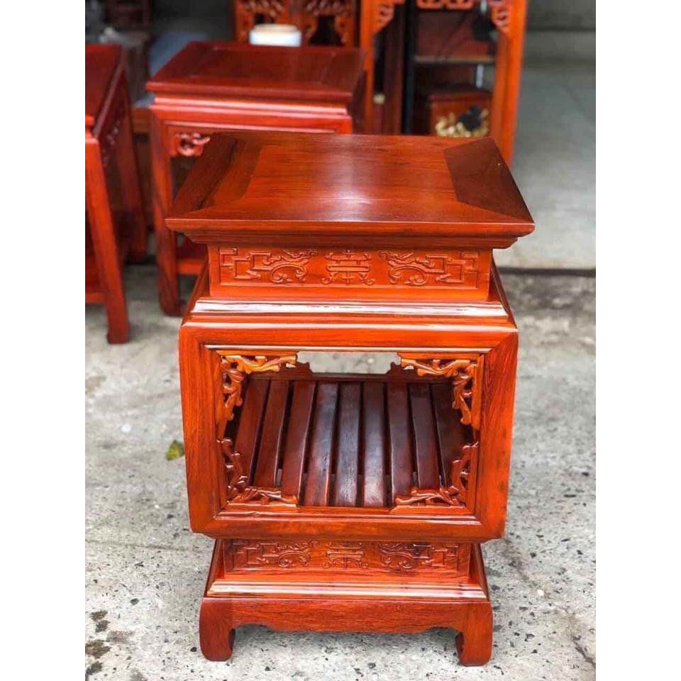 Đôn lồng đèn gỗ hương loại đặc biệt - 30 x 30 x 60