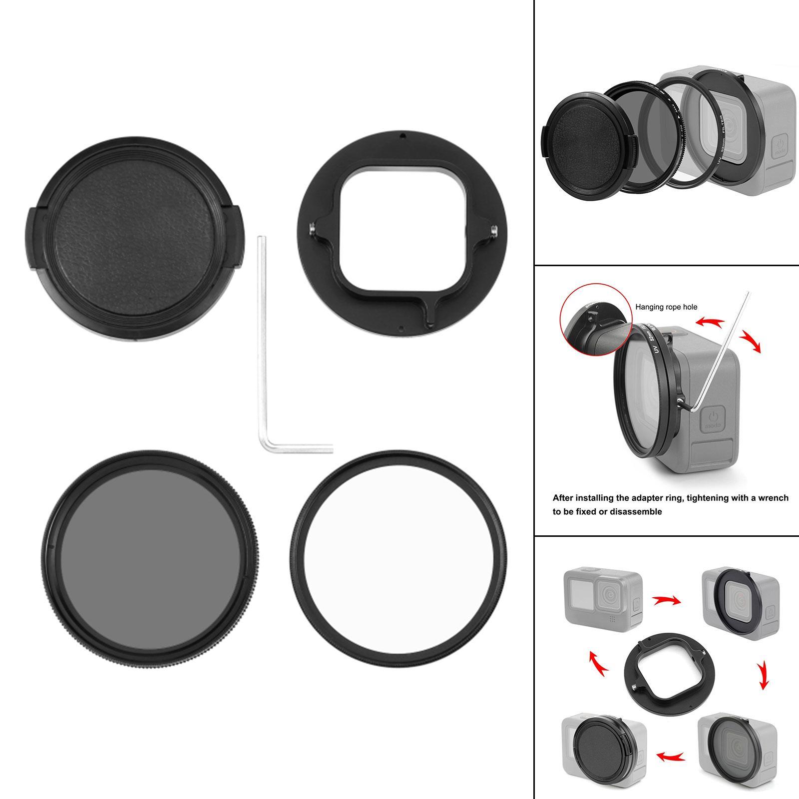 52mm Lens Filter Adapter , Easy to Install Practical Spare Parts for Hero11 10