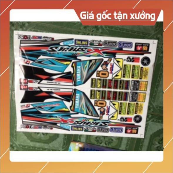Tem rời Sirius chữ X xanh đen sản phẩm y hình 100%