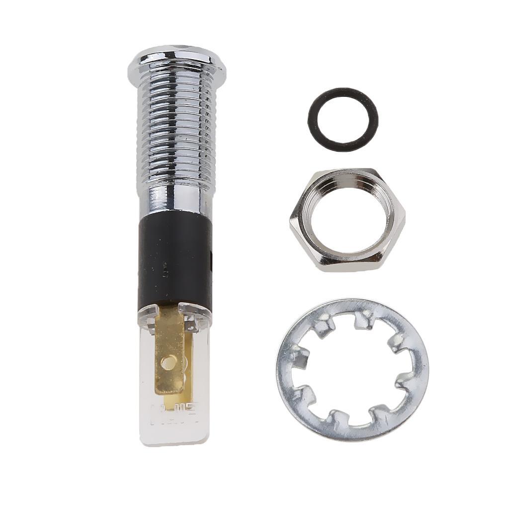 2-8pack White 8mm Car Boat Truck Dash LED Indicator Signal Lamp Light Bulb