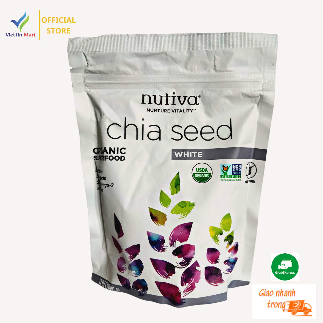 Hạt Chia SEED trắng NUTIVA 340g