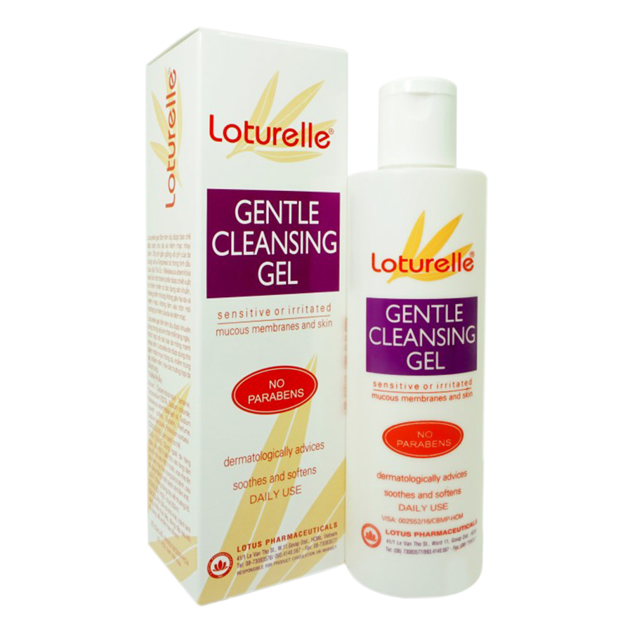 Gel tắm cho bé Loturelle 250ml làm sạch mụn lưng