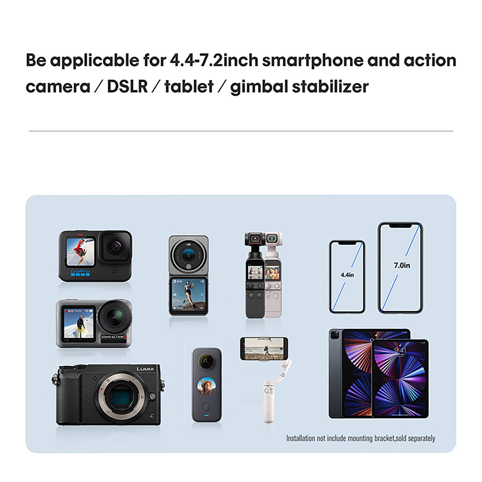 Interior Exterior Car Sunroof Mobile Phone Shooting Bracket Set Suction Cup Holder Compatible For Dji Handheld Osmo Gimbal/Gopro 10/9 Camera