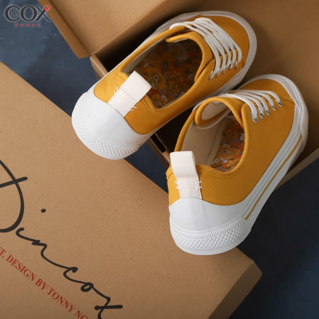 Giày Sneaker Nữ Dincox/Coxshoes C20 Yellow Sang Trọng Đơn Giản