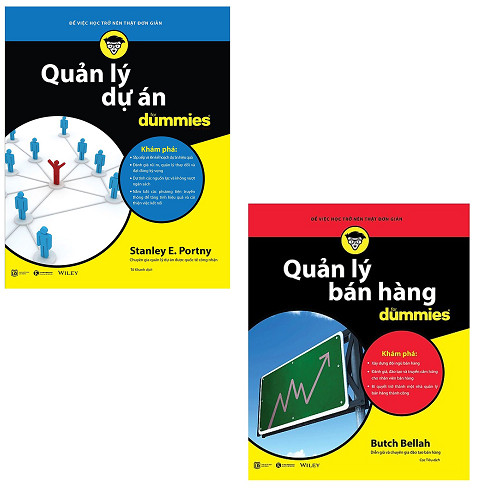 Bộ 2 cuốn sách Dummies về quản lý: Quản Lý Bán Hàng For Dummies - Quản Lý Dự Án For Dummies