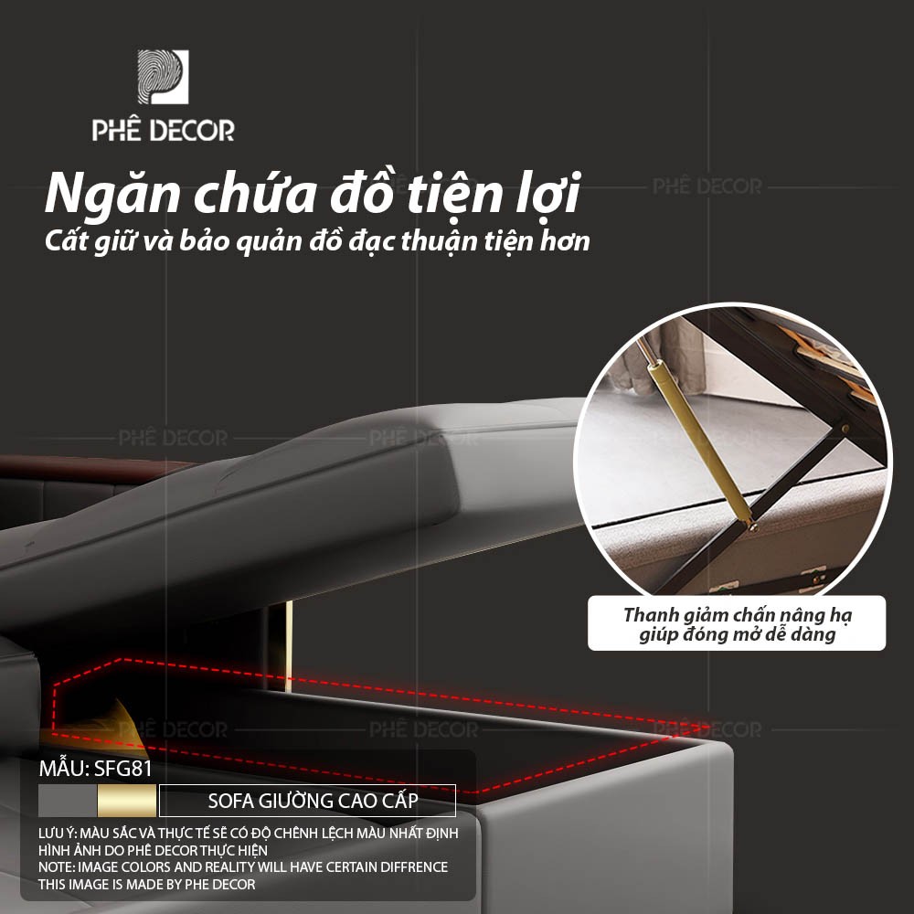 SOFA GIƯỜNG CAO CẤP MANAROLA - SFG81 - Dáng chữ L 220cm