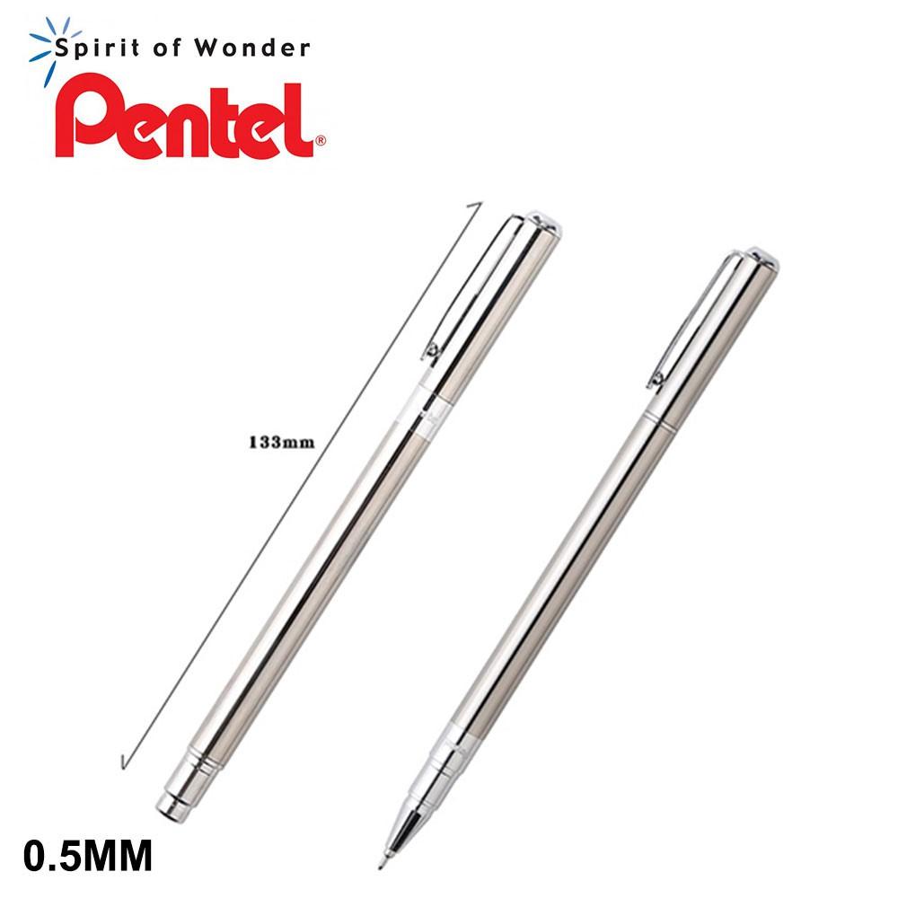 Bút Ký Cao Cấp Pentel BL625 Ngòi 0.5mm Mực Xanh | Thiết Kế Nhỏ Gọn | Vỏ Bút Bằng Thép Không Gỉ