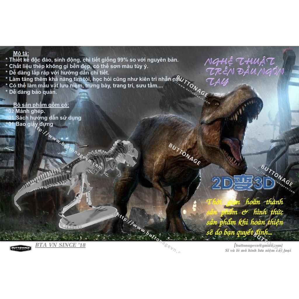 Mô Hình Lắp Ráp 3d Hóa Thạch Khủng Long Bạo Chúa Tyrannosaurus