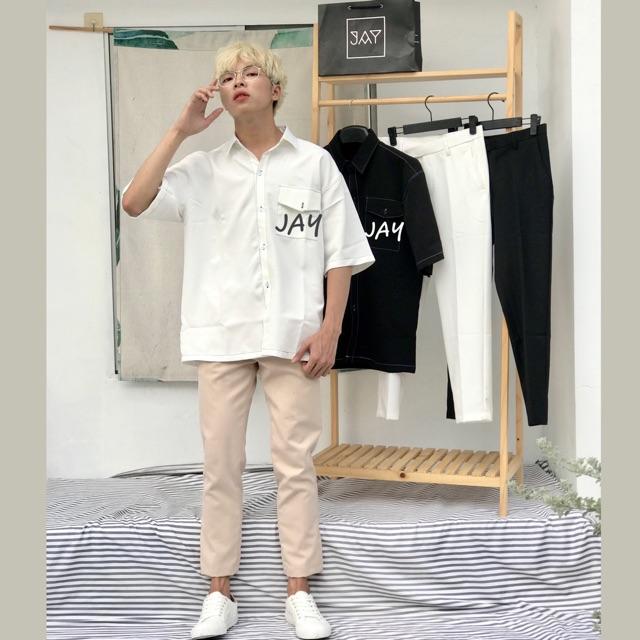 Quần Baggy Tây đen ️/ Form nam nữ unisex/ Quần âu nam Jaystoree