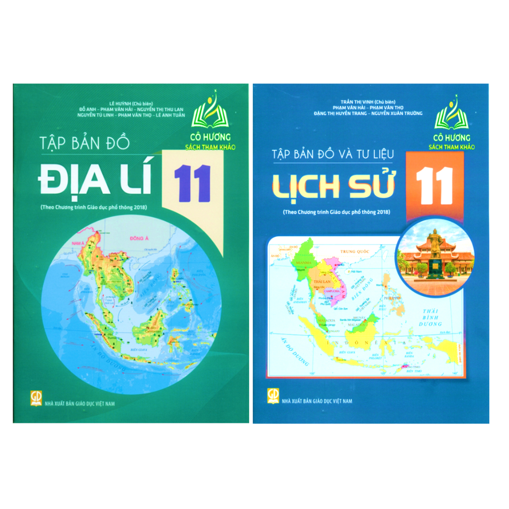 Sách - Combo Tập B.ản Đồ và tư liệu địa lí và lịch sử 11 ( theo chương trình GDPT 2018 )