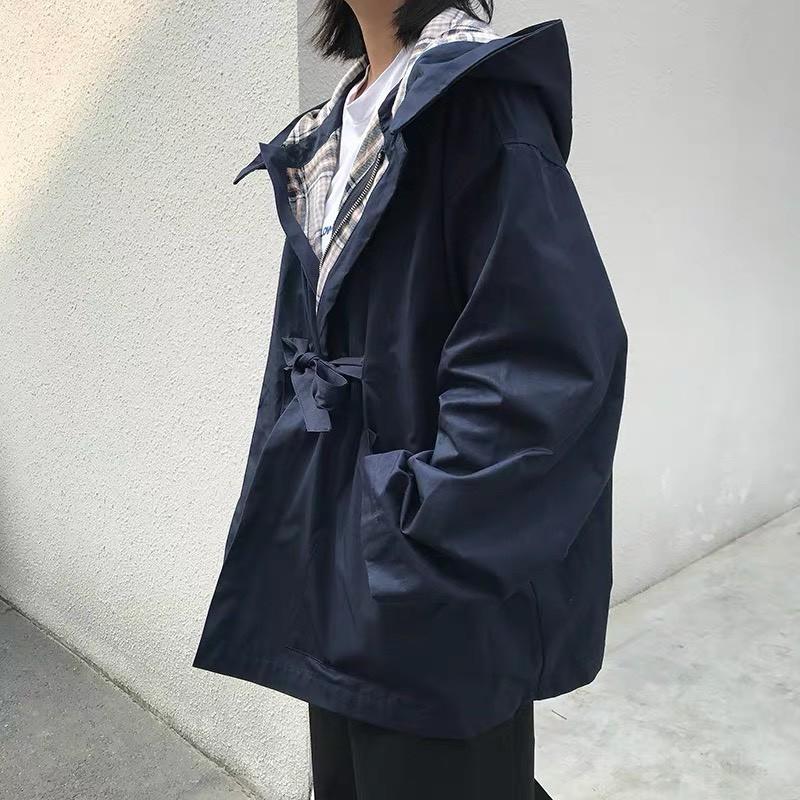 Áo Khoác KAKI Phối Caro UNISEX