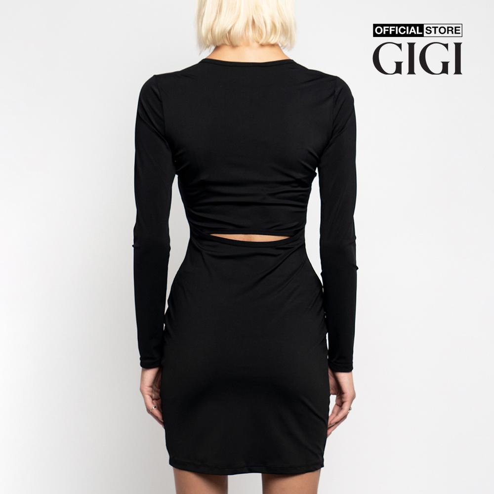 GIGI - Đầm bút chì tay dài cổ tròn phom ôm LS Jersey G2101D212183-66