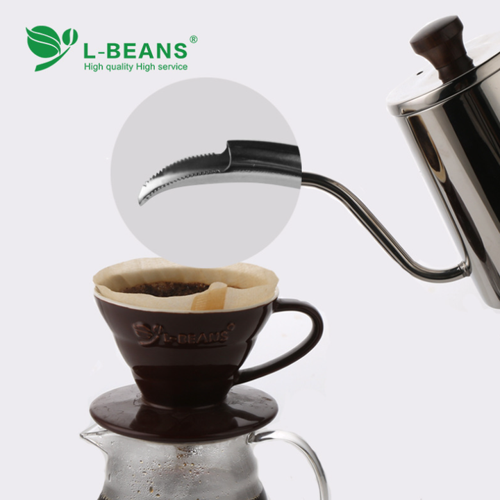 Ấm drip cổ ngỗng rót cà phê chuyên nghiệp L-Beans SD-201901 - Dung tích 700ml - Hàng Chính Hãng