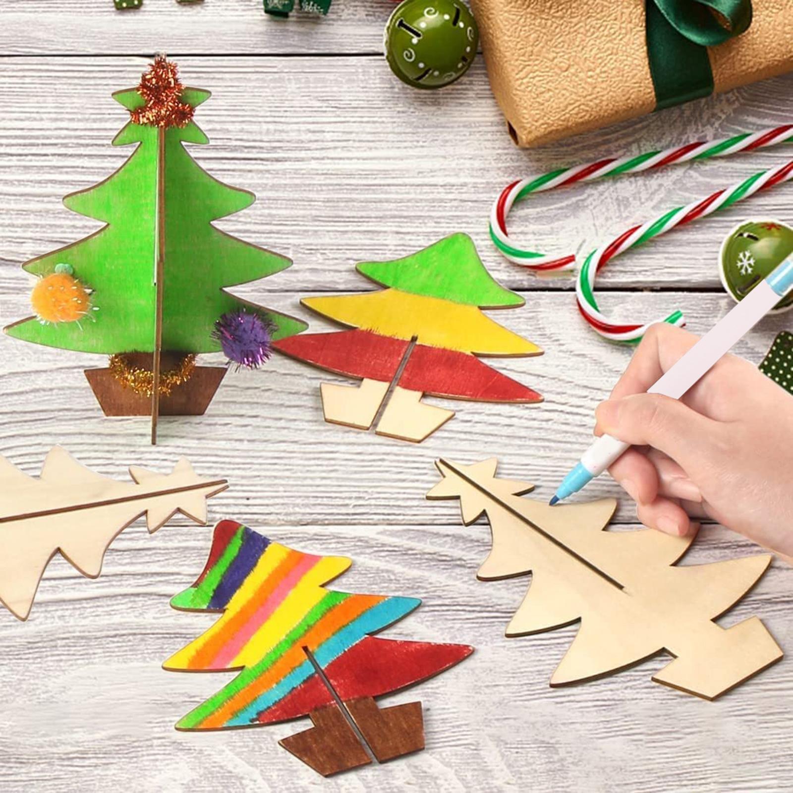 Christmas  Slices Painting Set DIY Paint Set for Holiday Decoration
