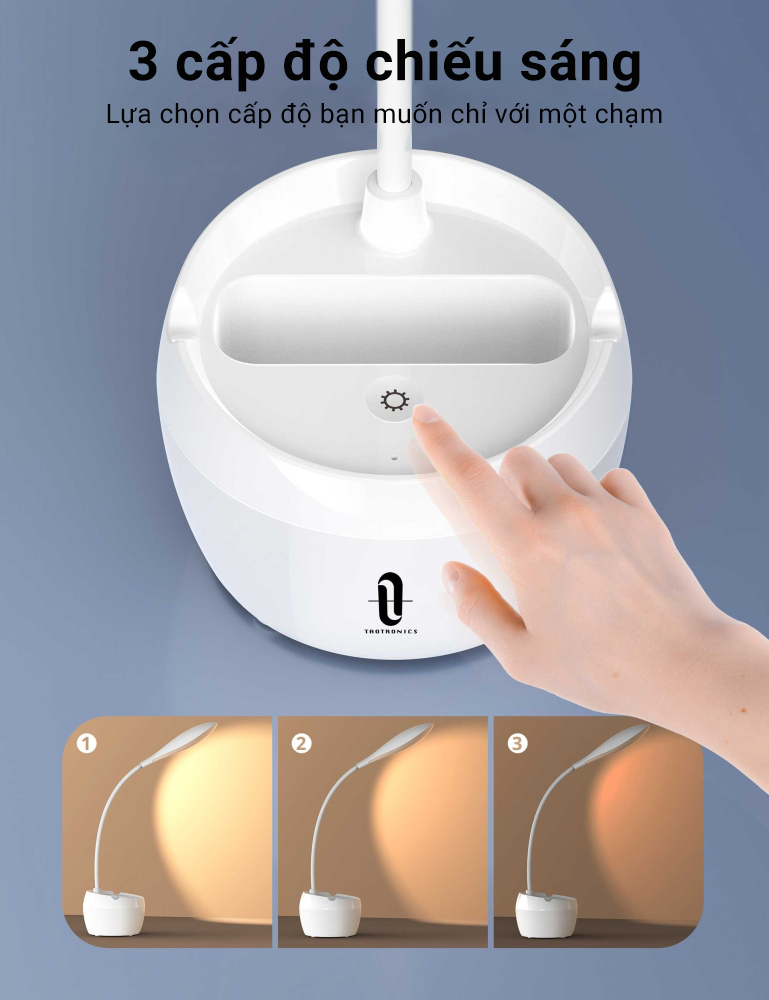 Đèn Led để bàn có pin Taotronics TT-DL1008- hàng chính hãng