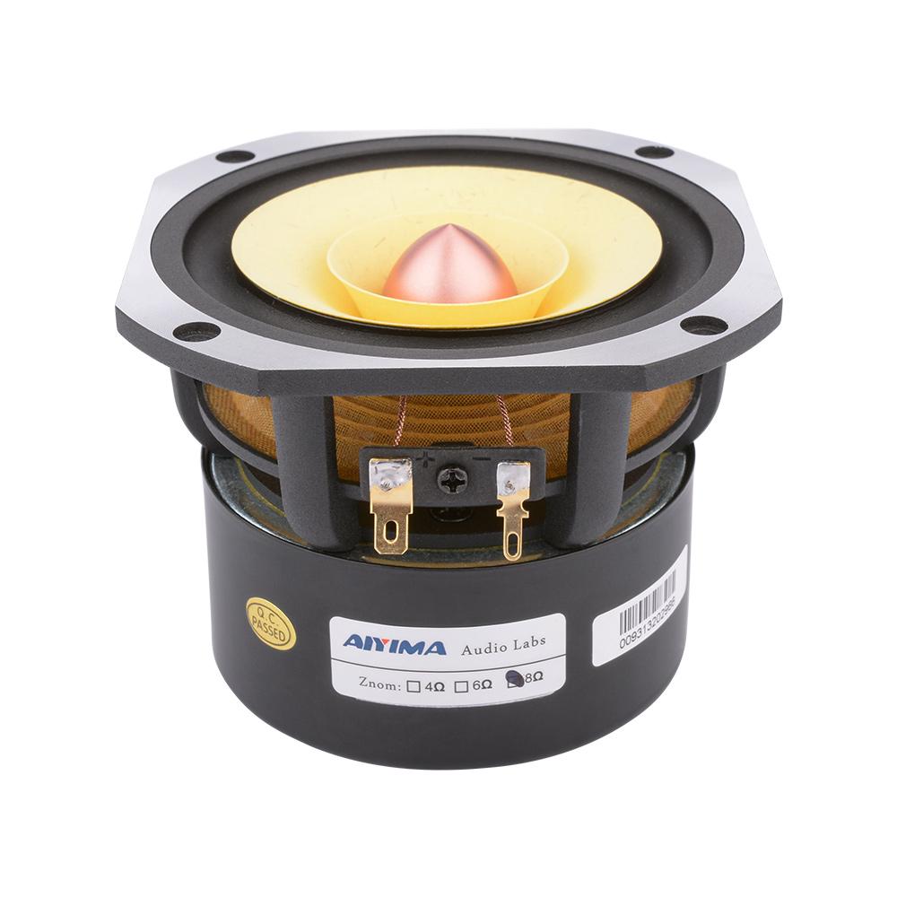 AIYIMA 4 inch Audio Full Loa Trình điều khiển Color: Square 8 Ohm Speaker