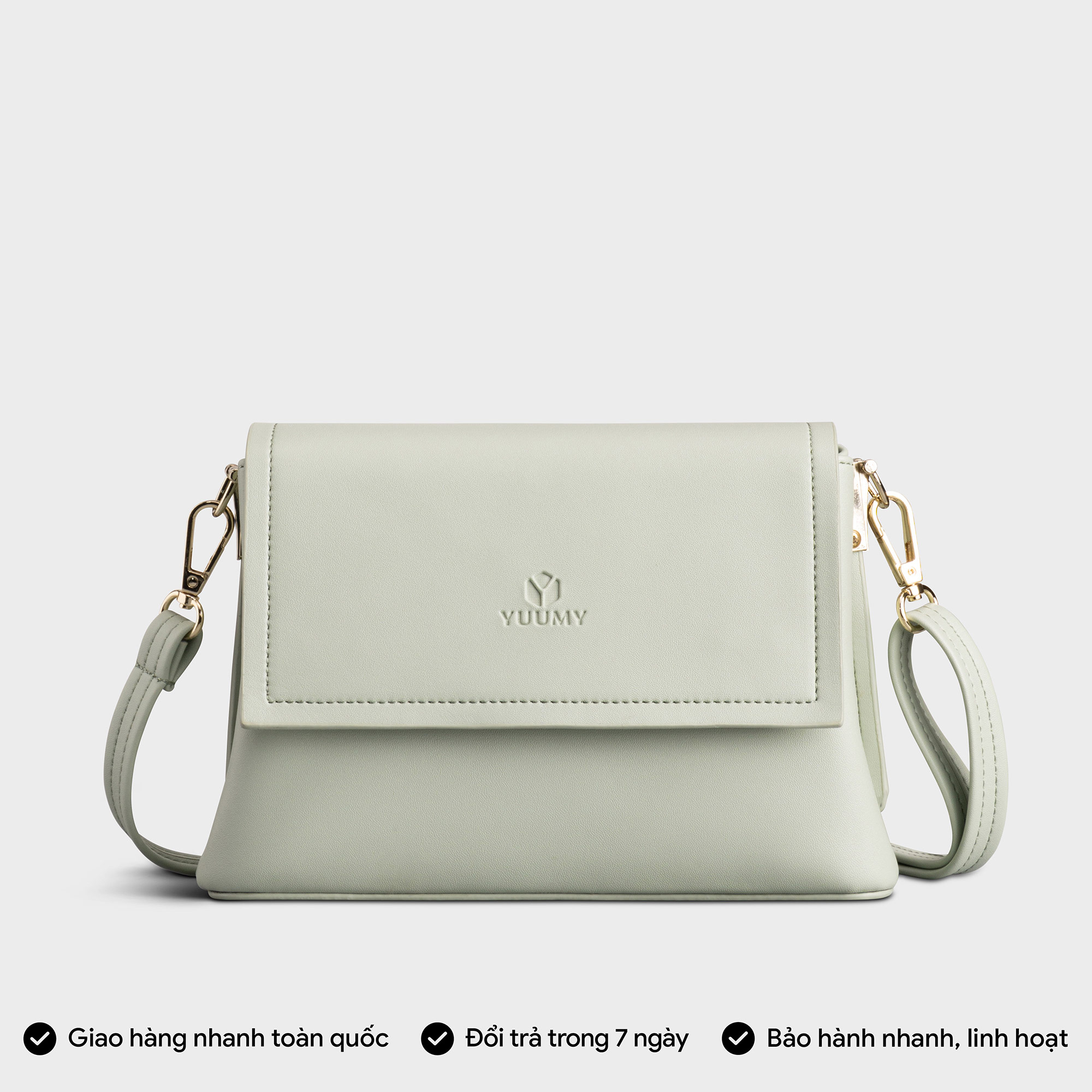 Túi Yuumy ( Thời trang nữ đi chơi size 20 - Túi đeo chéo da Seasand YN195 )