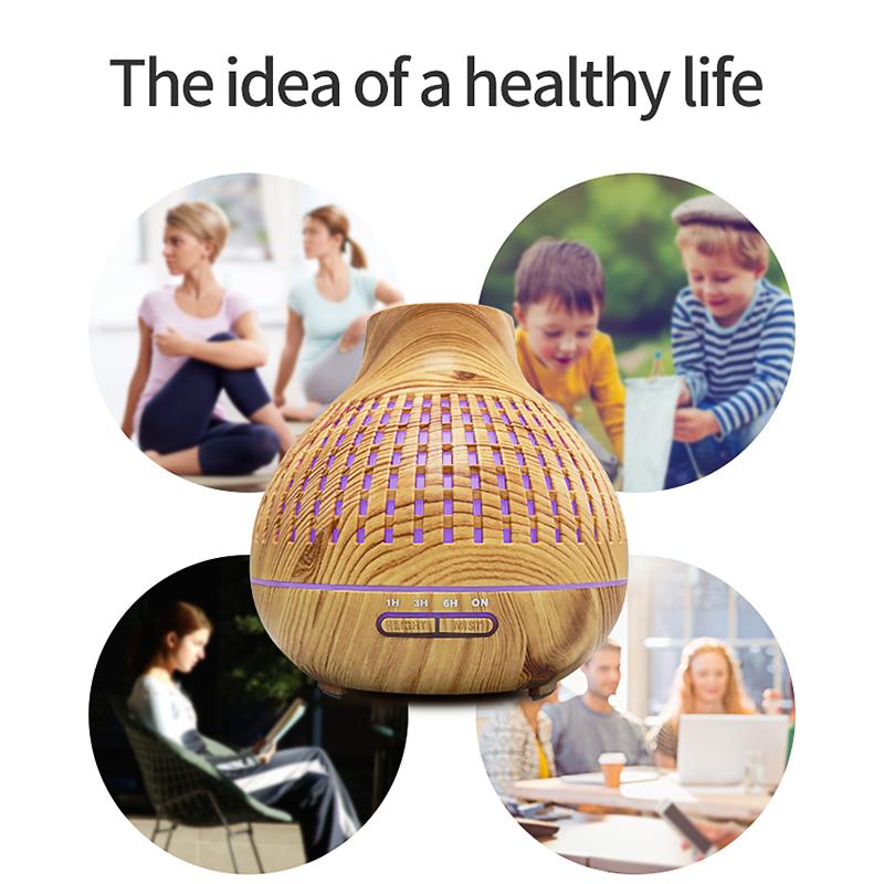 Điện Máy Khuếch Tán Tinh Dầu Phun Sương Tạo Ẩm Không Khí 400ML 500ML 550ML Siêu Âm Thanh Mát Phun Sương Tạo Phun Sương Tạo Ẩm Hình Ếch Con LED Máy Khuếch Tán Tinh Dầu cho Gia Đình