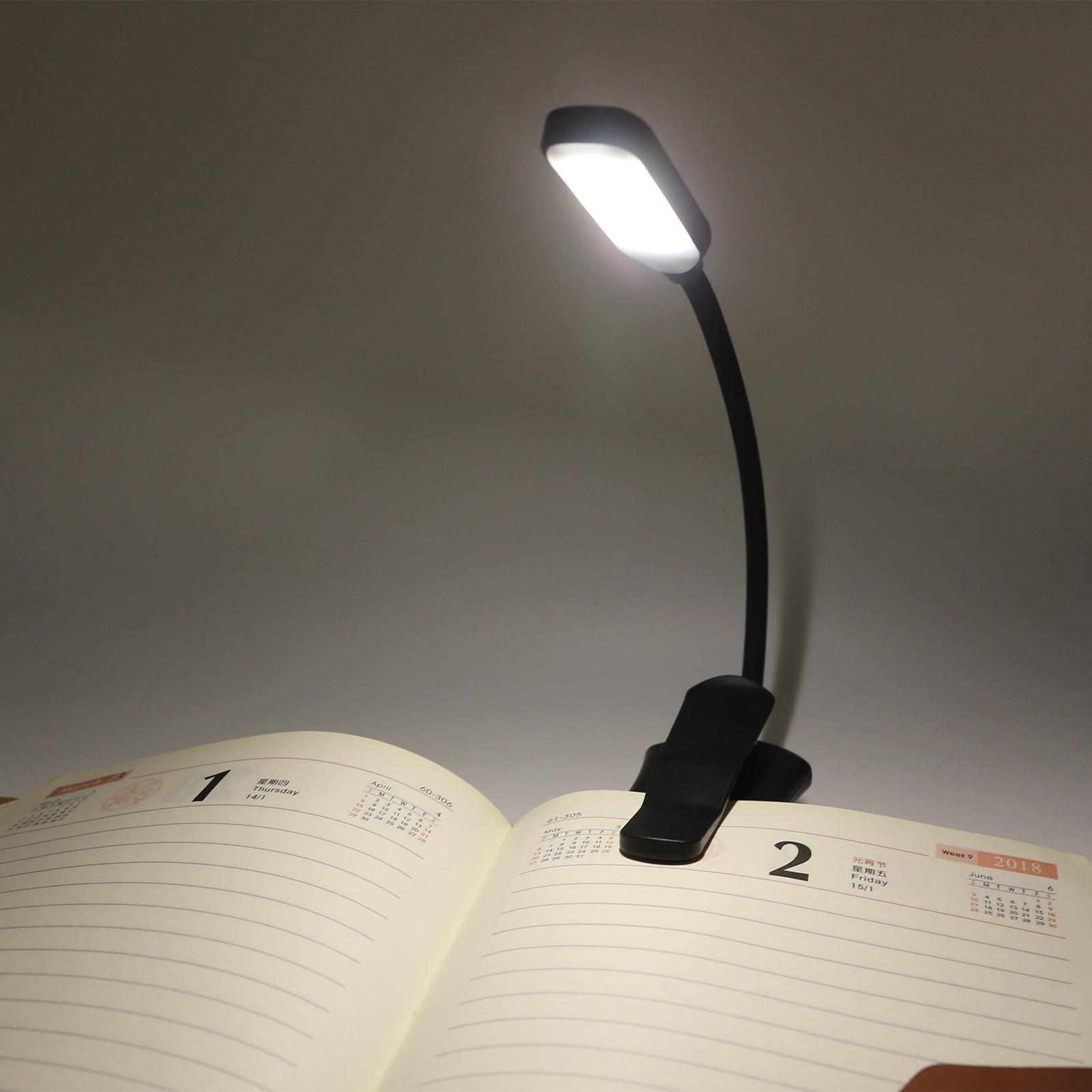 Đèn đọc sách ban đêm Công tắc cảm ứng với 7 LED và 3 độ sáng