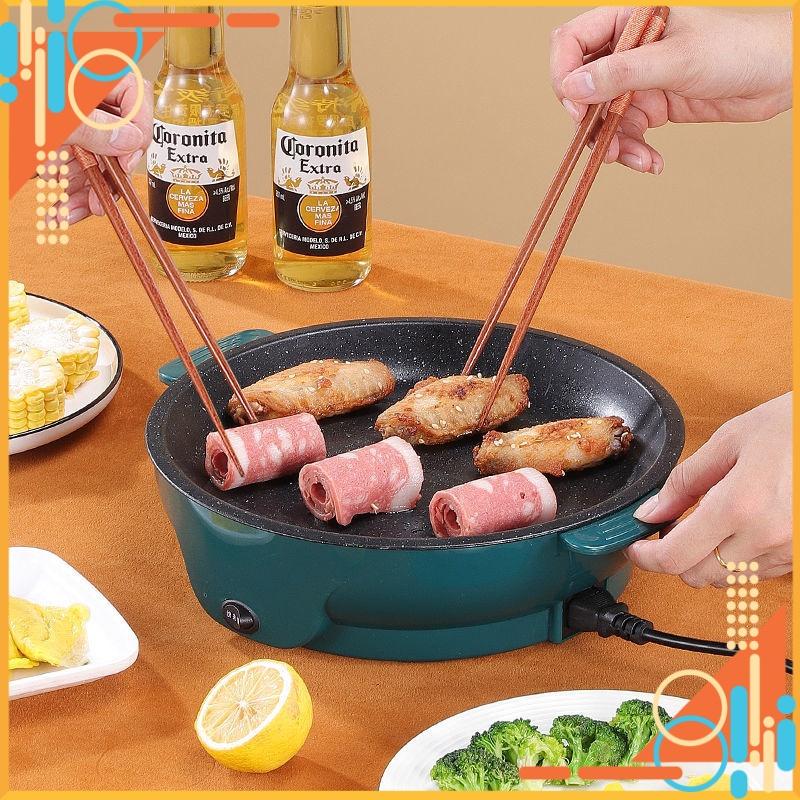 Chảo Nướng Điện Đa Năng Mini Chống Dính 26cm Bếp Nướng Điện Không Khói BBQ Hàn Quốc Cực Xinh